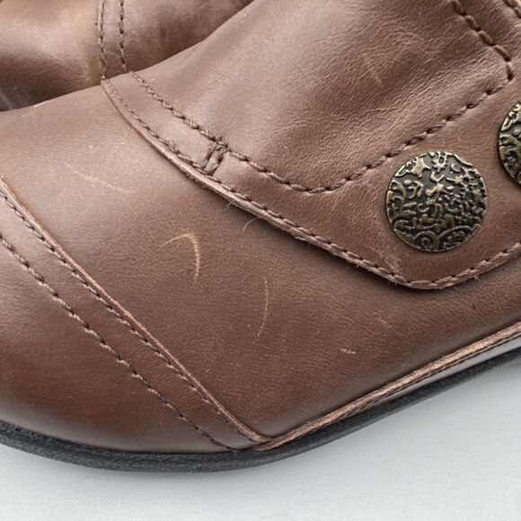 NEW Aetrex Karina Brown DM502 Leather Monk‎ Strap Casual Shoe ($140 ) US 5-5.5 - Picture 6 of 13